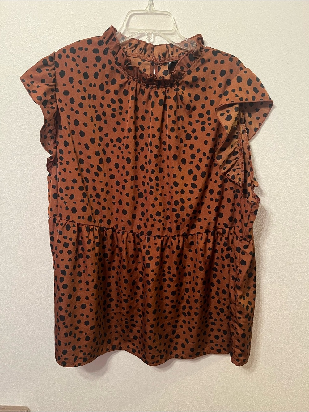 Animal Print Blouse- Emery Rose Brand - Size: 5XL